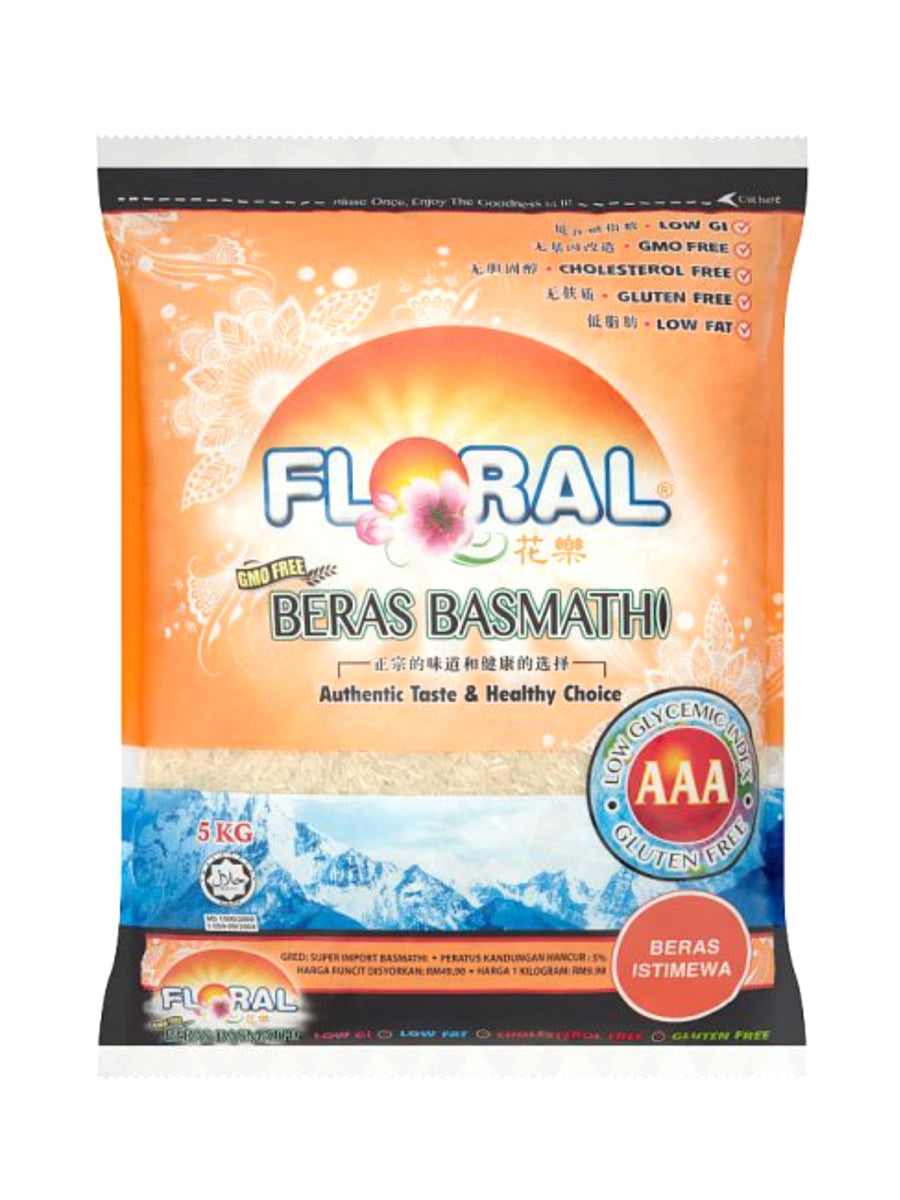 FLORAL PREMIUM BASMATHI RICE 5KG – Village Grocer - Paradigm Mall (Johor)