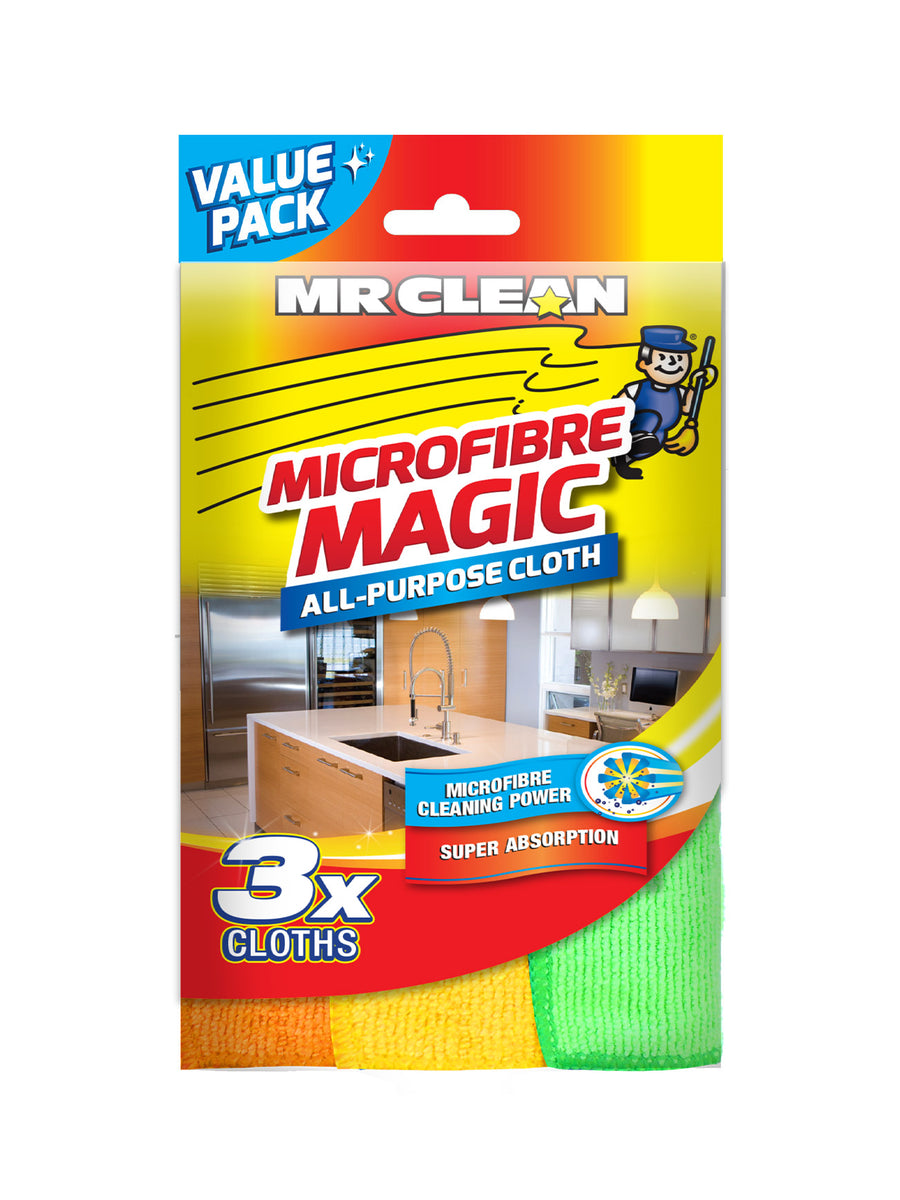 MR CLEAN MICROFIBRE CLOTH 3'S – Village Grocer - Paradigm Mall (Johor)
